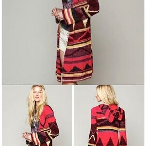 Free People Aztec Multicolor Knit Cardigan